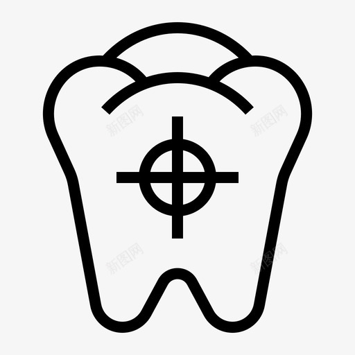 牙科护理检查图标svg_新图网 https://ixintu.com 保健 健康 护理 检查 牙科 牙齿