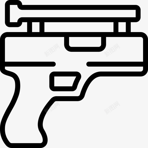 手枪瞄准具武器图标svg_新图网 https://ixintu.com 手枪 武器 武器概要 瞄准具