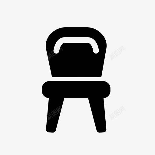椅子装饰家具图标svg_新图网 https://ixintu.com 坐椅 家具 家具家居风格 家居 椅子 装饰