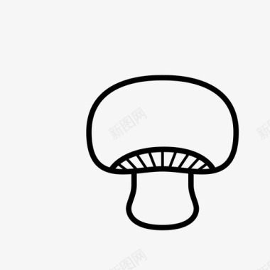蘑菇菌类蔬菜图标图标