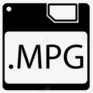 mpg文件格式图标图标