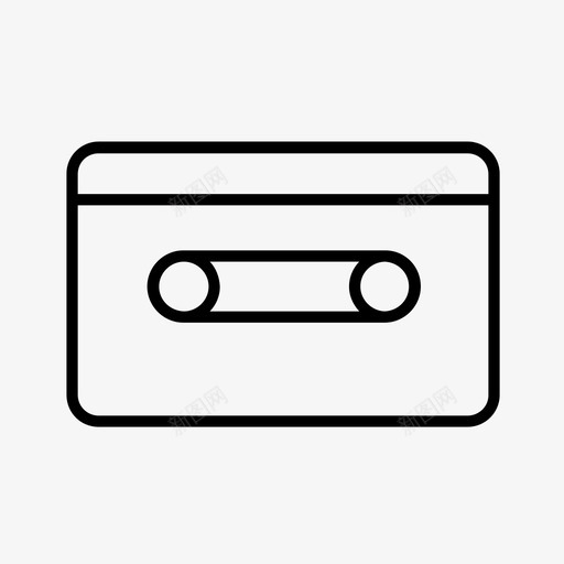 盒式磁带音乐唱片图标svg_新图网 https://ixintu.com 作曲家 唱片 盒式磁带 音乐