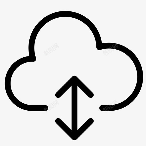云数据库服务器图标svg_新图网 https://ixintu.com 云 传输 存储 数据库 服务器