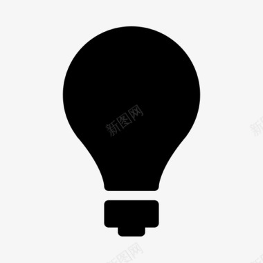 灯泡想法信息图标图标