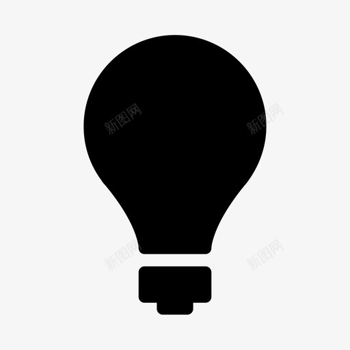 灯泡想法信息图标svg_新图网 https://ixintu.com 信息 想法 技能 提示 灯泡 通知