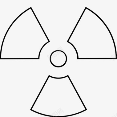 辐射危险放射性图标图标