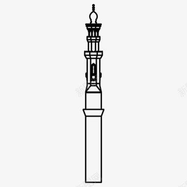 伊斯兰图案阿拉伯建筑图标图标