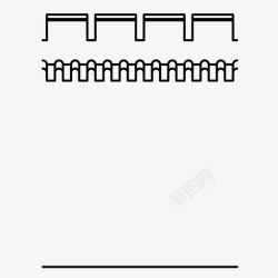 小方块组成的建筑墙片建筑城堡图案图标高清图片