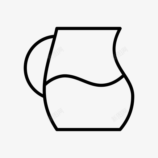 水壶玻璃杯水罐图标svg_新图网 https://ixintu.com 水 水壶 水罐 玻璃杯