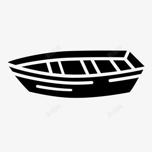 船钓鱼渔船图标svg_新图网 https://ixintu.com 划船 木船 渔业 渔船 船 钓鱼