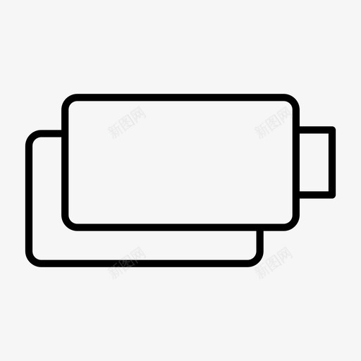 备用电池充电电池电量不足图标svg_新图网 https://ixintu.com 充电 备用电池 电池电量不足