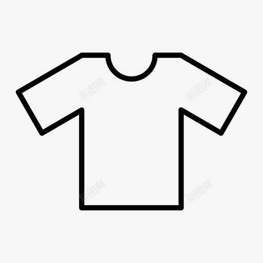 衬衫衣服短袖衬衫图标svg_新图网 https://ixintu.com t恤 上衣 短袖衬衫 衣服 衬衫
