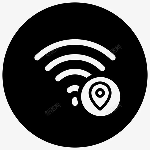 wifi位置家庭wifi地图pin图标svg_新图网 https://ixintu.com wifi位置 地图pin 家庭wifi 我的wifi