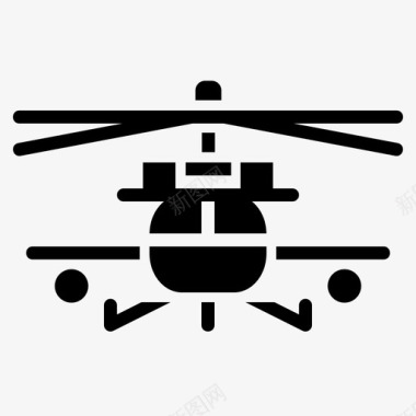直升机军队战争图标图标