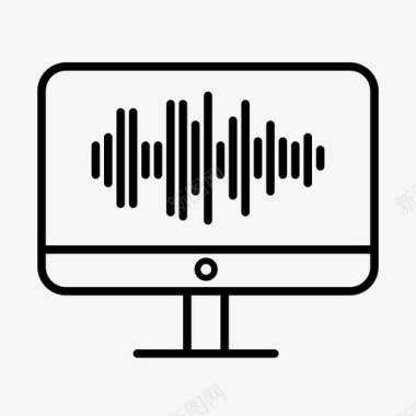 音乐音频计算机图标图标