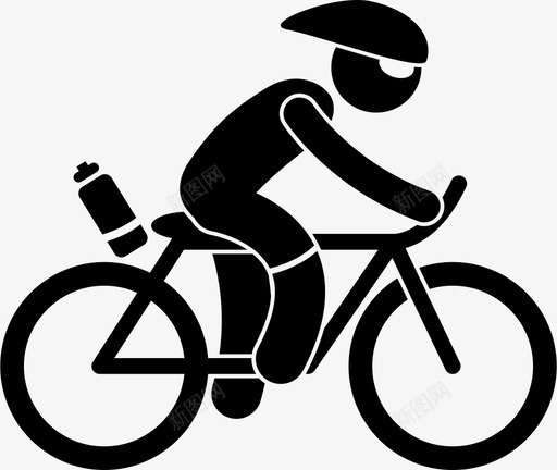自行车手运动员自行车图标svg_新图网 https://ixintu.com 自行车 自行车手 运动员 铁人三项