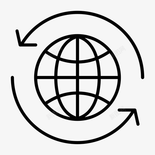 全球航运地球全球图标svg_新图网 https://ixintu.com 全球 全球网络 全球航运 地球 通讯关闭瘦