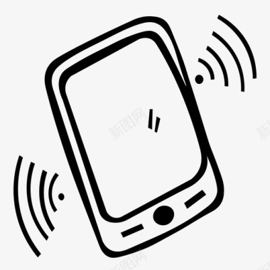 智能手机手机铃声振动图标图标