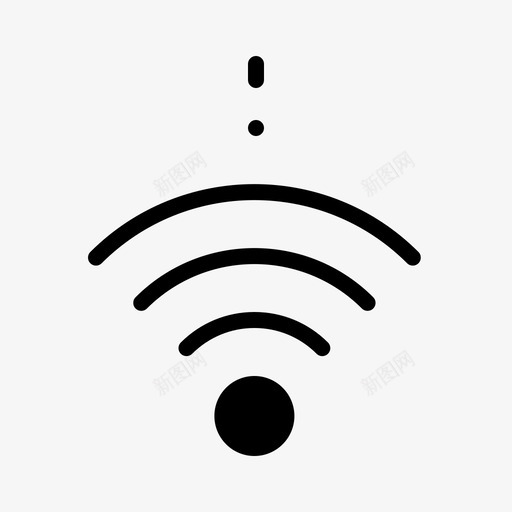 非接触式wifi其他图标svg_新图网 https://ixintu.com wifi 其他 非接触式