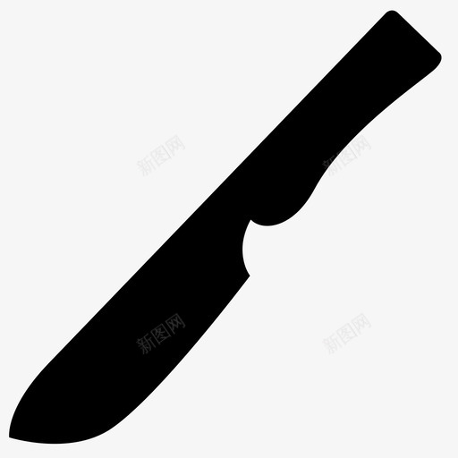 刀餐具厨房工具图标svg_新图网 https://ixintu.com 刀 厨房工具 厨房用具 餐具