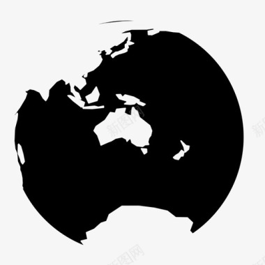 澳大利亚地球地图图标图标