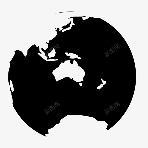 澳大利亚地球地图图标svg_新图网 https://ixintu.com 世界 地图 地球 星球 澳大利亚