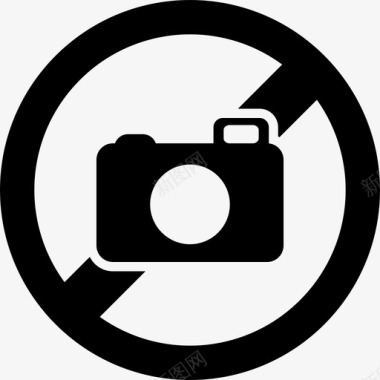 没有照片相机禁止图标图标