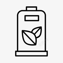 可降解标志生态燃料生物可降解绿色能源图标高清图片