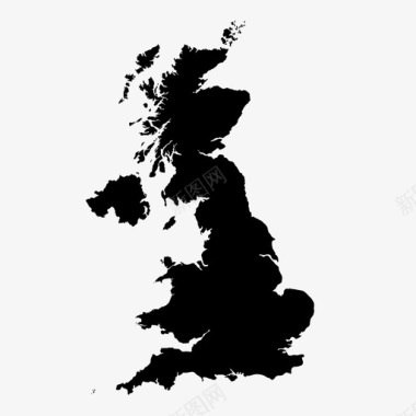 英国地图纽约图标图标