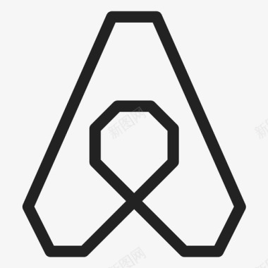 airbnb角形边缘图标图标