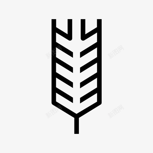 小麦农业作物图标svg_新图网 https://ixintu.com 作物 农业 小麦 杂粮 粮食