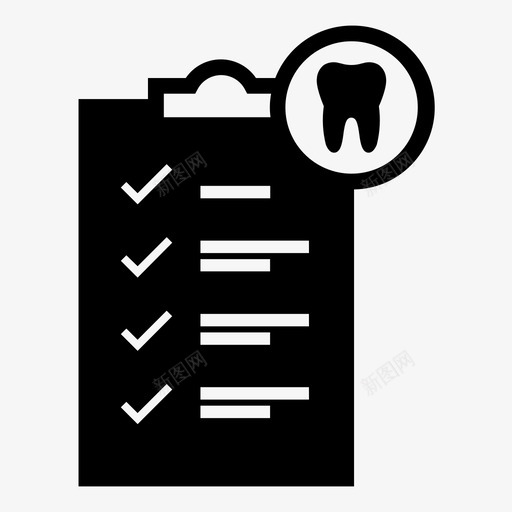 牙科检查牙医健康图标svg_新图网 https://ixintu.com 健康 牙医 牙科倒置 牙科检查 牙齿 预防