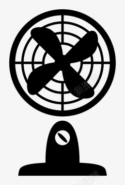 风扇电器冷却图标图标