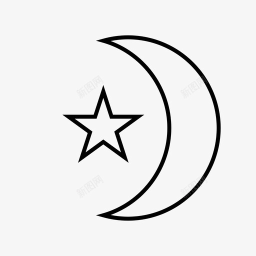 伊斯兰教穆斯林宗教图标svg_新图网 https://ixintu.com 伊斯兰教 宗教 穆斯林 象征