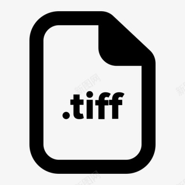 tiff文件文档扩展名图标图标