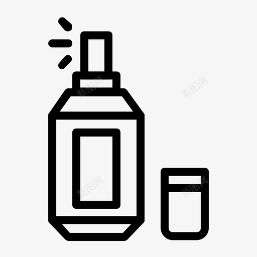 香水瓶子妇女节图标svg_新图网 https://ixintu.com 妇女节 瓶子 香水