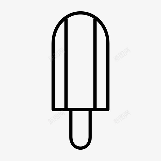 冰激凌冰棍甜的图标svg_新图网 https://ixintu.com 冰棍 冰激凌 甜的