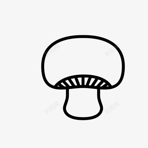 蘑菇食物菌类图标svg_新图网 https://ixintu.com 菌类 蔬菜 蘑菇 食物 食物饮料
