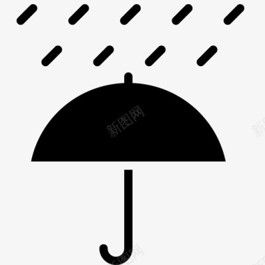 降雨预报防护图标图标