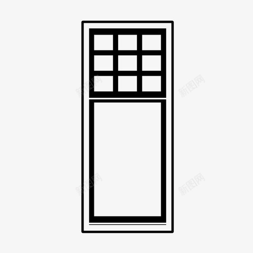 窗口框架玻璃窗图标svg_新图网 https://ixintu.com 主页 多窗格窗口 框架 玻璃窗 窗口 视图
