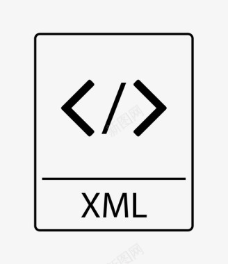 xml文件可扩展标记语言文件图标图标