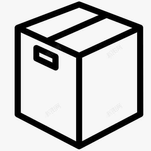 纸箱集装箱包装图标svg_新图网 https://ixintu.com 储存 包装 纸箱 装运箱 运输 集装箱
