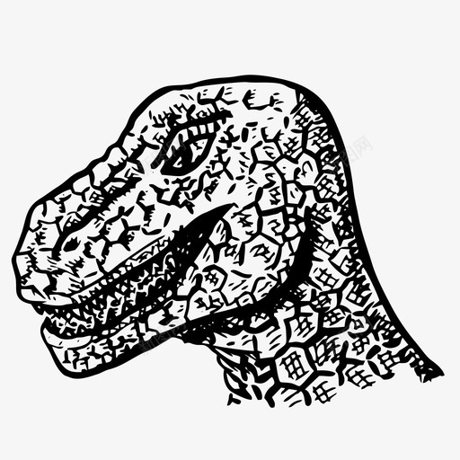 恐龙蜥蜴爬行动物图标svg_新图网 https://ixintu.com 恐龙 手绘 暴龙 爬行动物 素描 蜥蜴