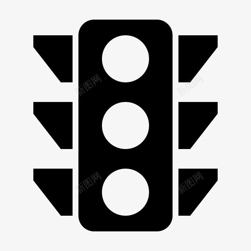 红绿灯道路信号图标svg_新图网 https://ixintu.com 信号 汽车零件标志 红绿灯 道路
