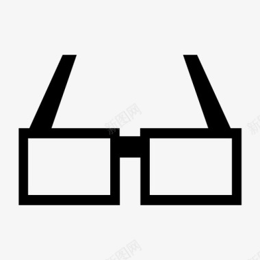 眼镜眼睛护目镜图标图标