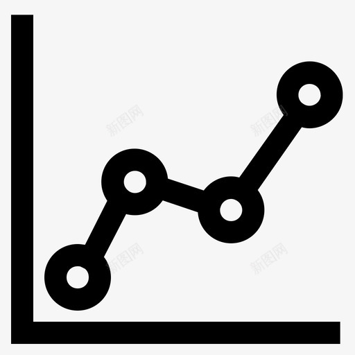 线图数据报告增长图图标svg_新图网 https://ixintu.com 增长图 展示 数据报告 线图 趋势 销售增长