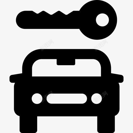 租一个汽车标志标志机场和旅行图标svg_新图网 https://ixintu.com 机场和旅行 标志 租一个汽车标志