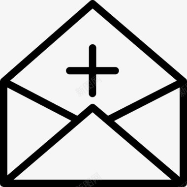 添加电子邮件书签标志图标图标