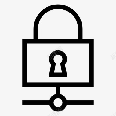 安全锁密码保护图标图标