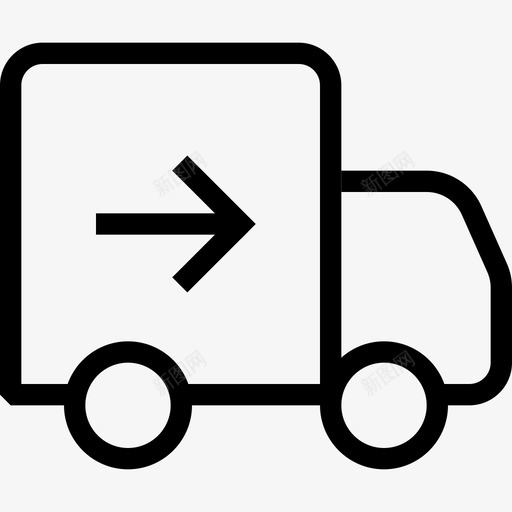 在途货物快速交付图标svg_新图网 https://ixintu.com 卡车交付 在途 夏普图标24px网格1px行程 快速交付 物流 货物 货车